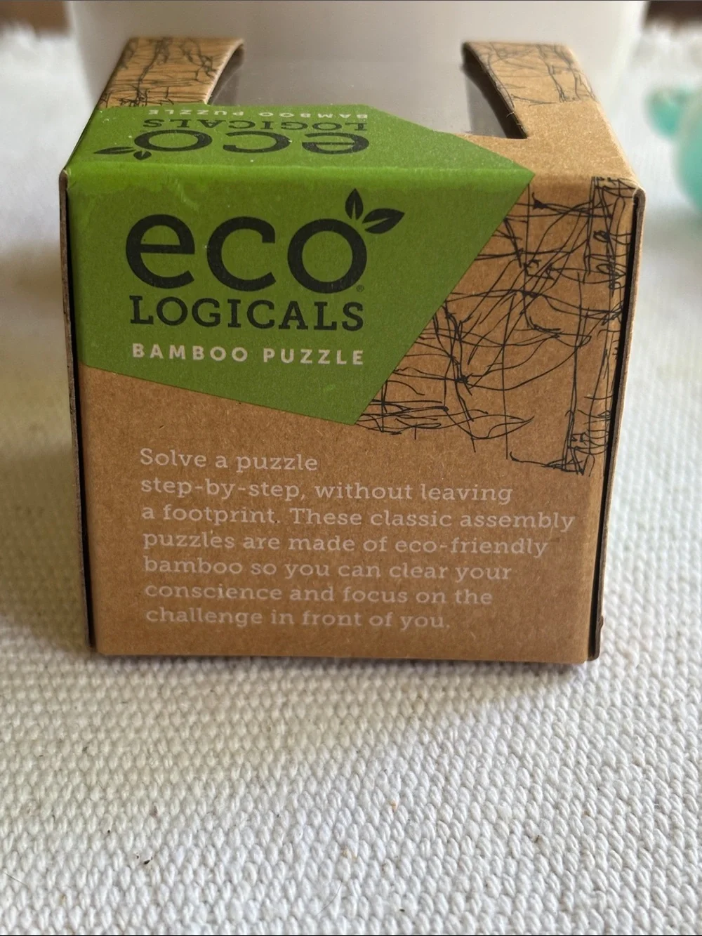 Eco-Logicals Bamboo Barrel Puzzle - Barely There wooden toy